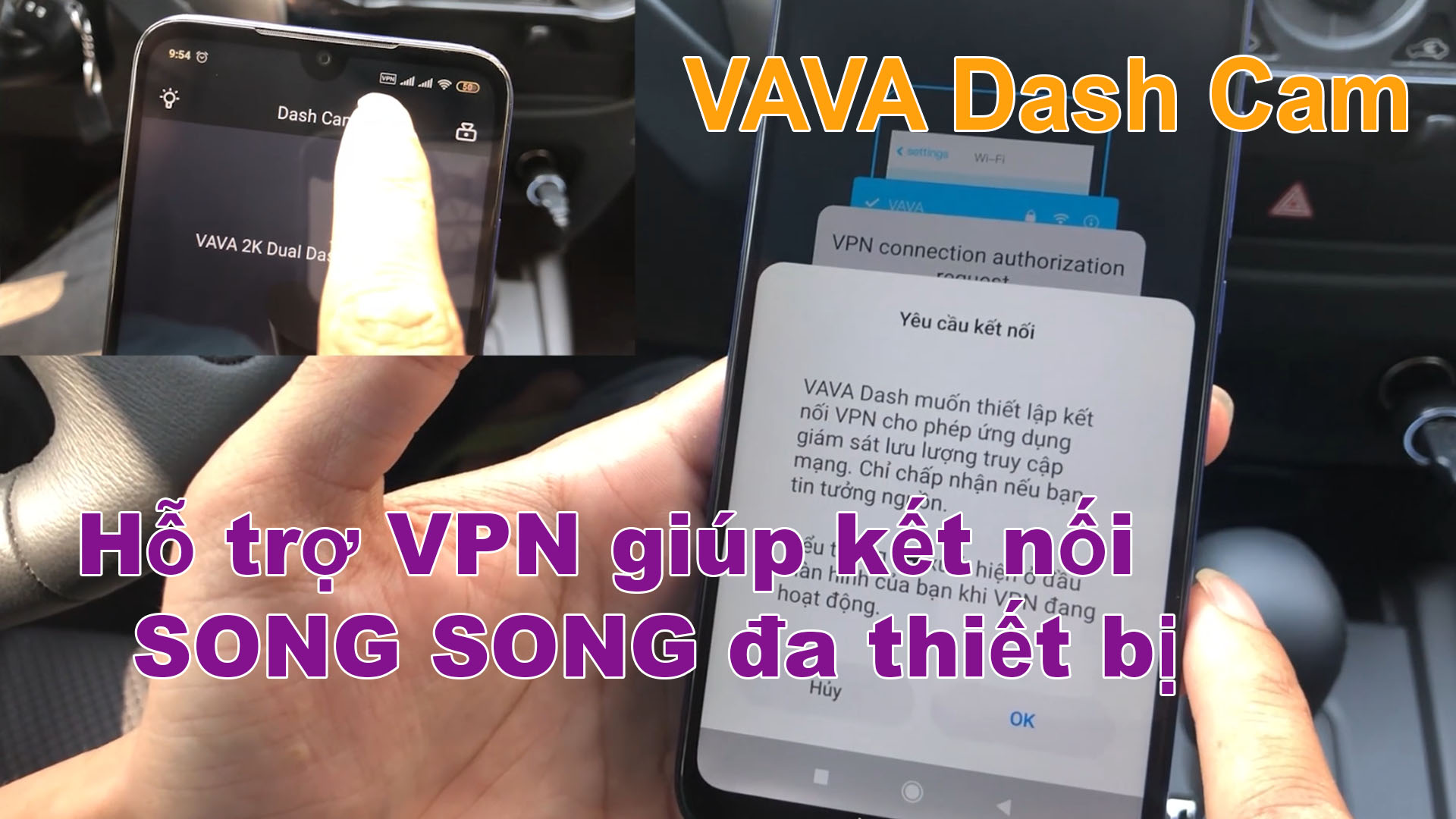 VAVA Dash Cam trên Android