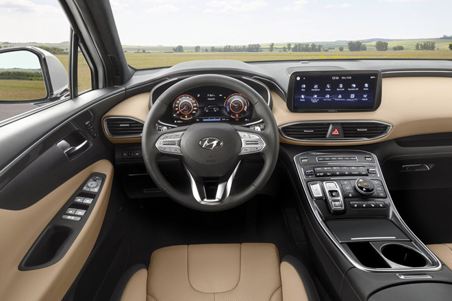 Nội thất Hyundai Santafe 2021